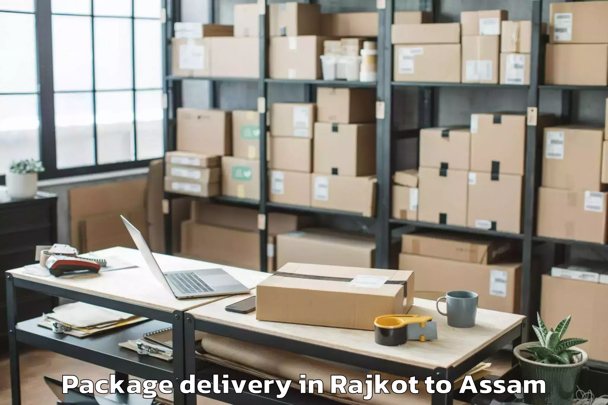 Rajkot to Dhing Town Package Delivery Booking